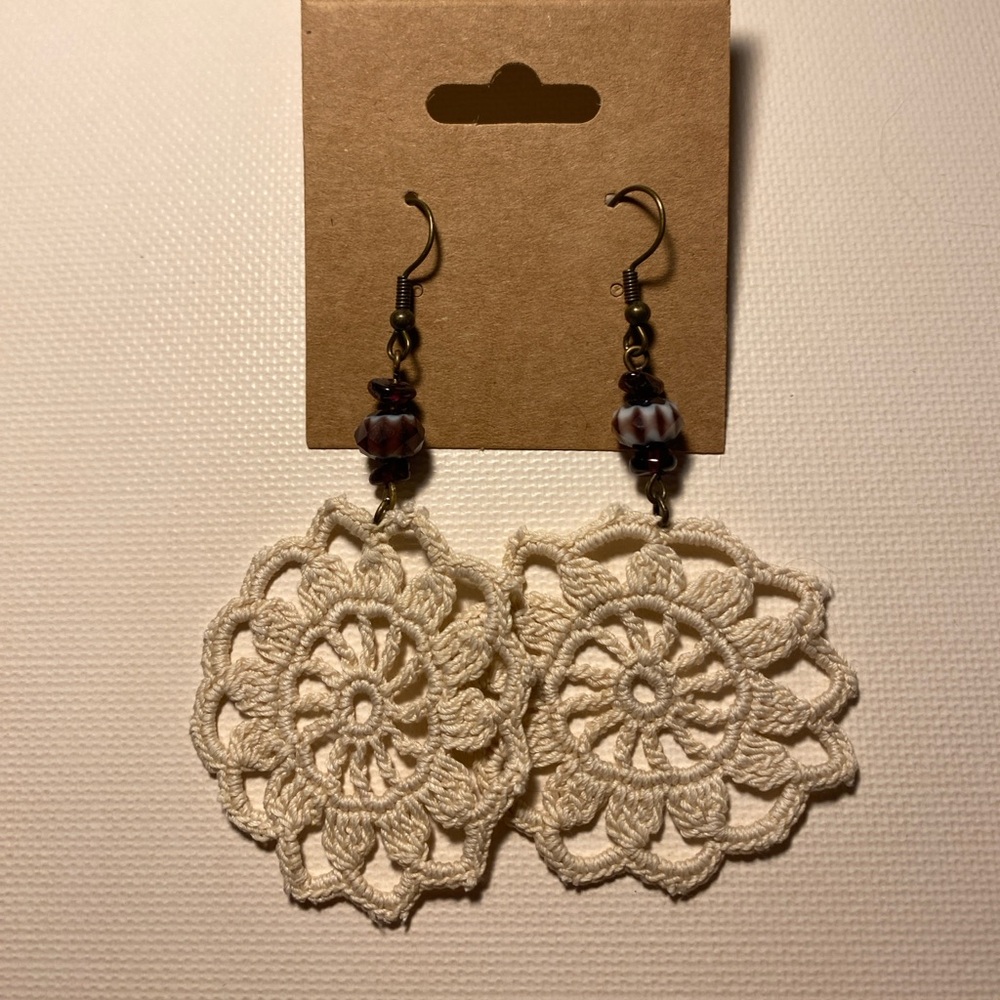 Handmade Vintage Lace Earrings